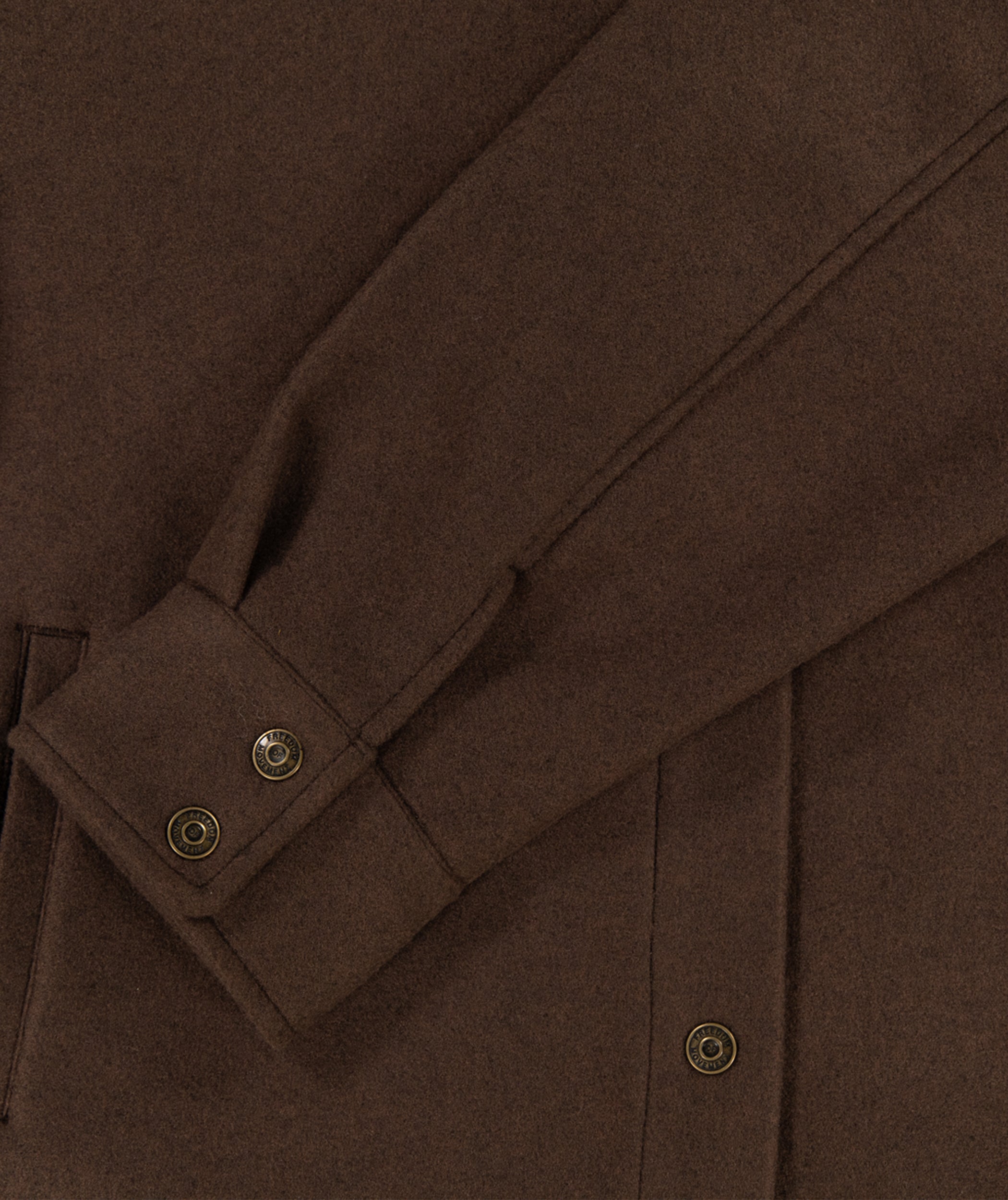 Ladies Melton Jacket - Chocolate Melange