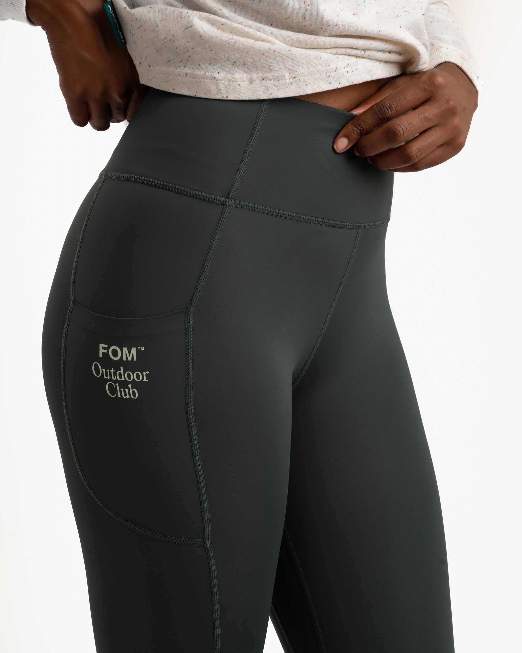 Dames Outdoor Leggings - Donker Mos