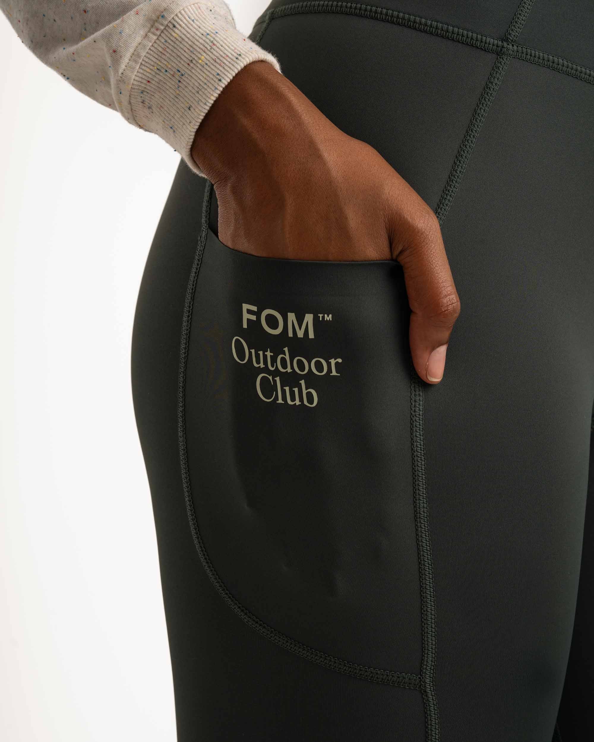 Dames Outdoor Leggings - Donker Mos