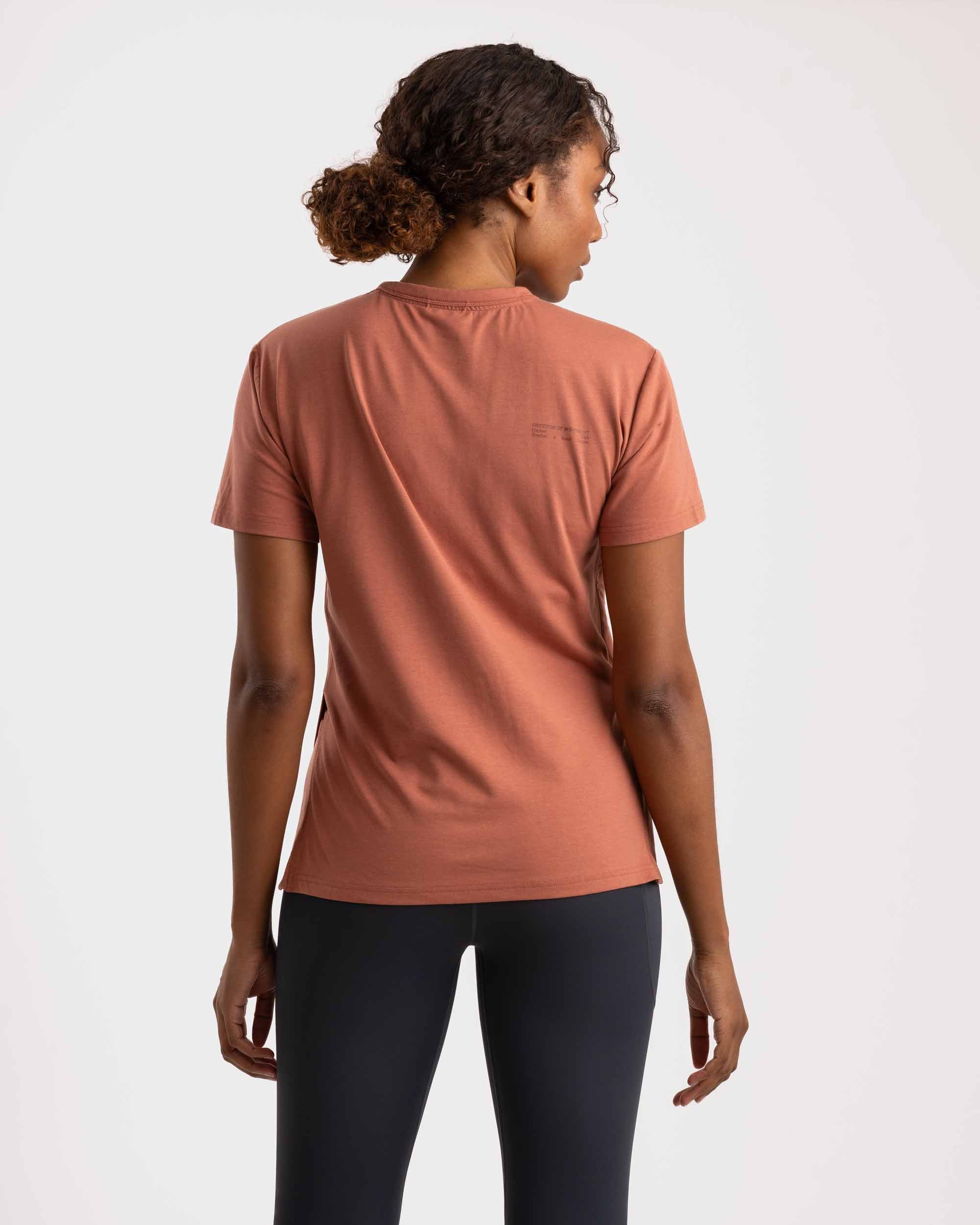 Dames Veelzijdig Outdoor T-shirt - Klei