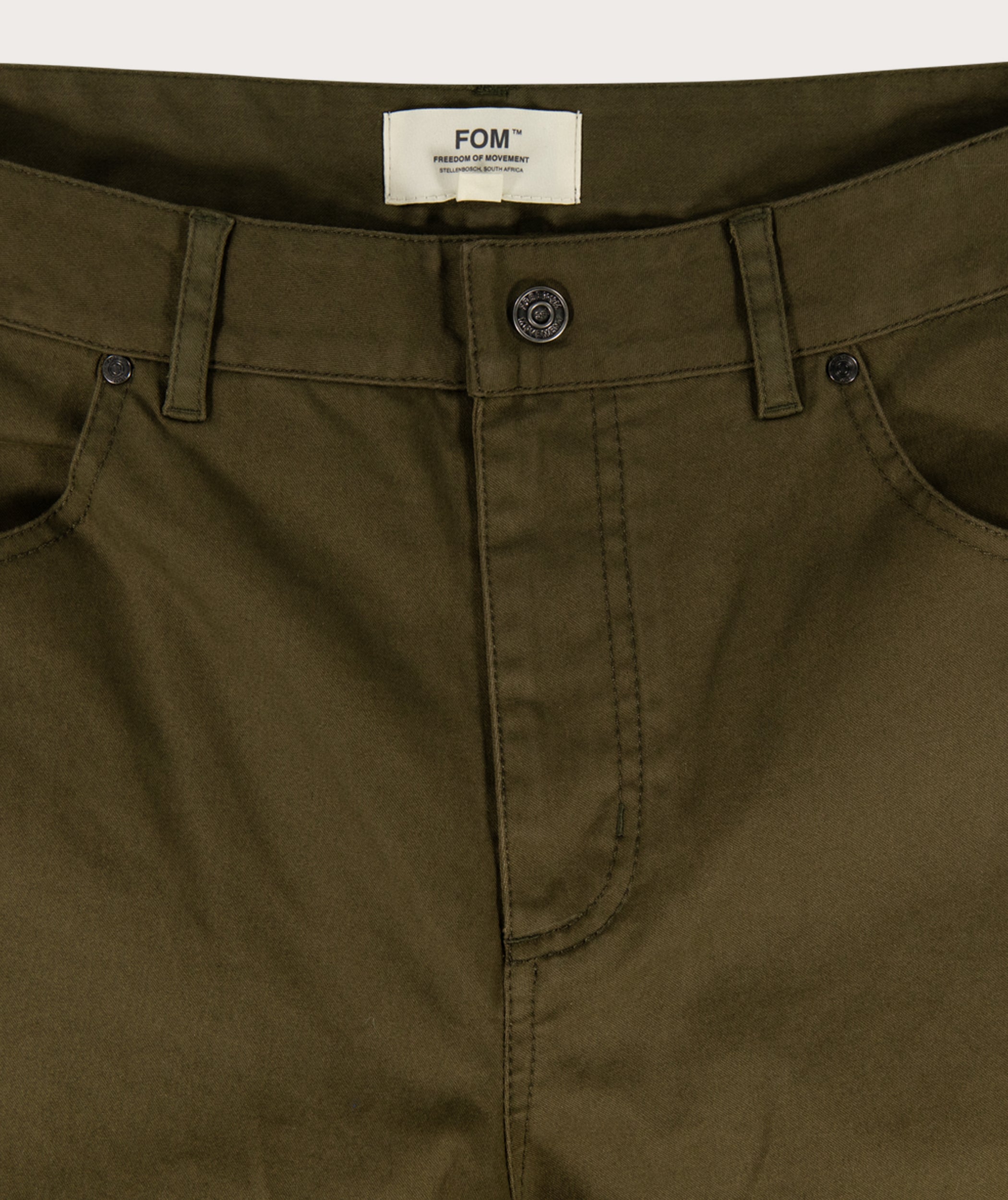 Ladies Regular Fit Trousers - Olive Green