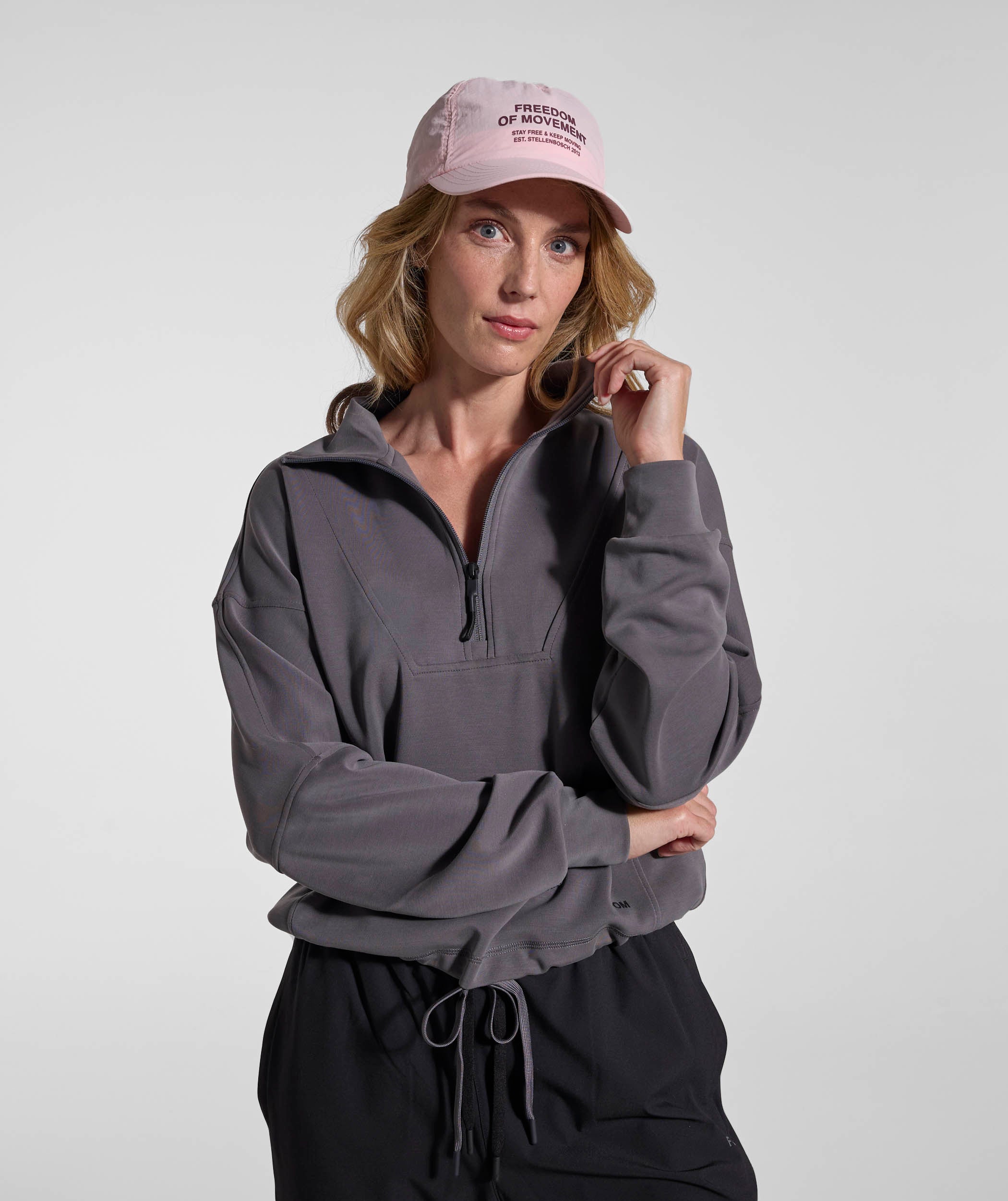 Ladies 1/4 Zip Sweater - Slate