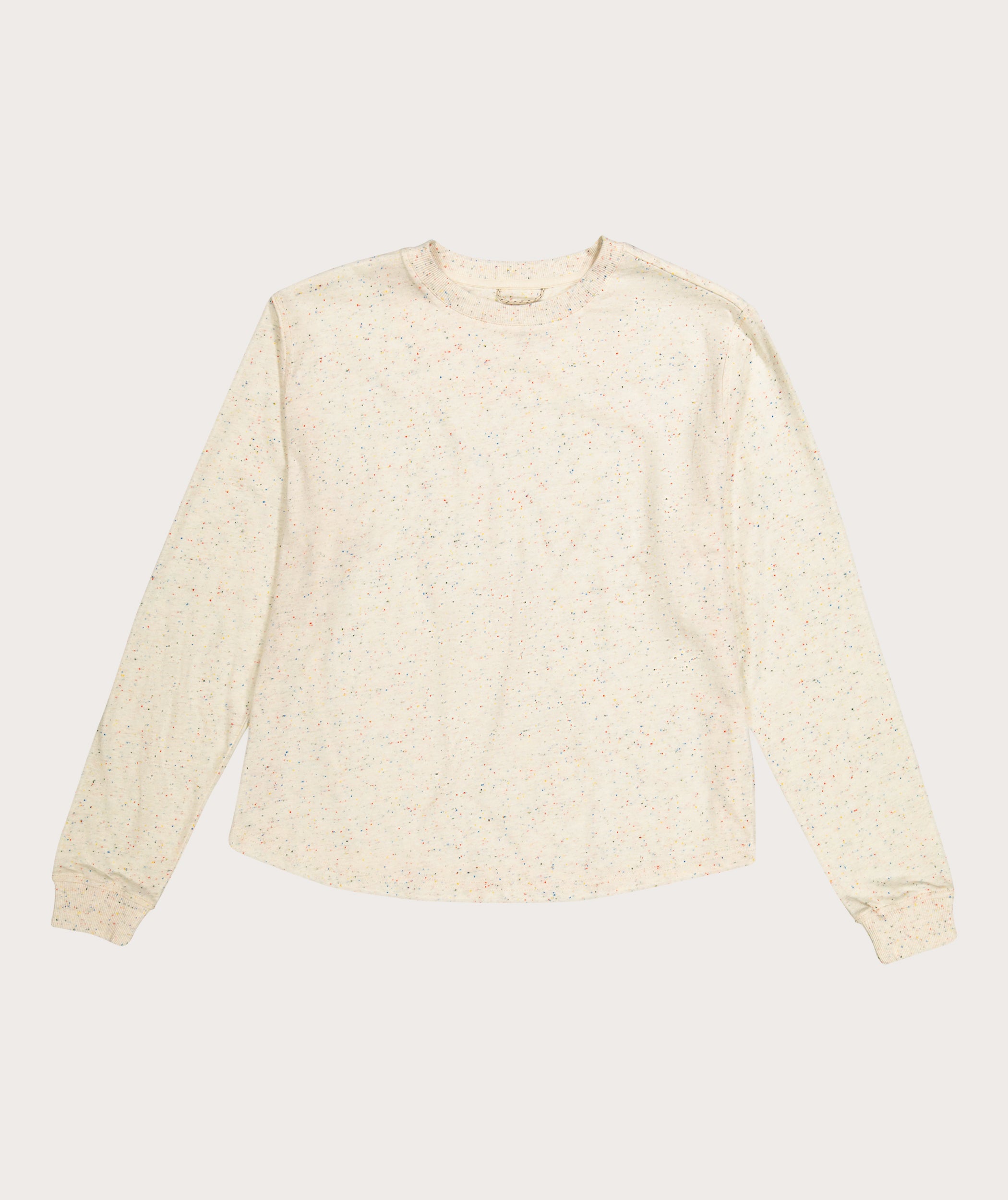 Dames Outdoor Long Tee - Speckled Stone