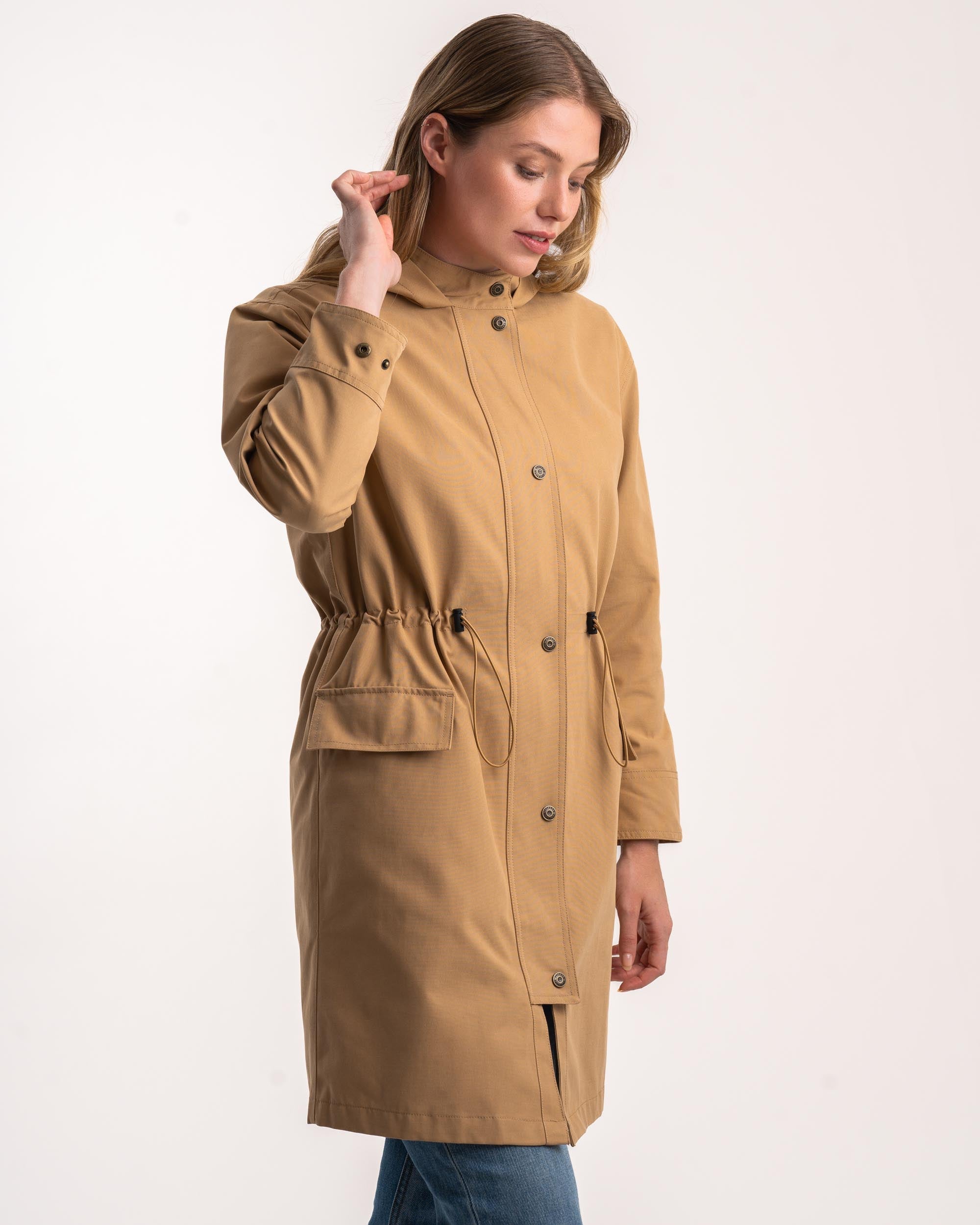 Damen Trenchcoat - Kamel