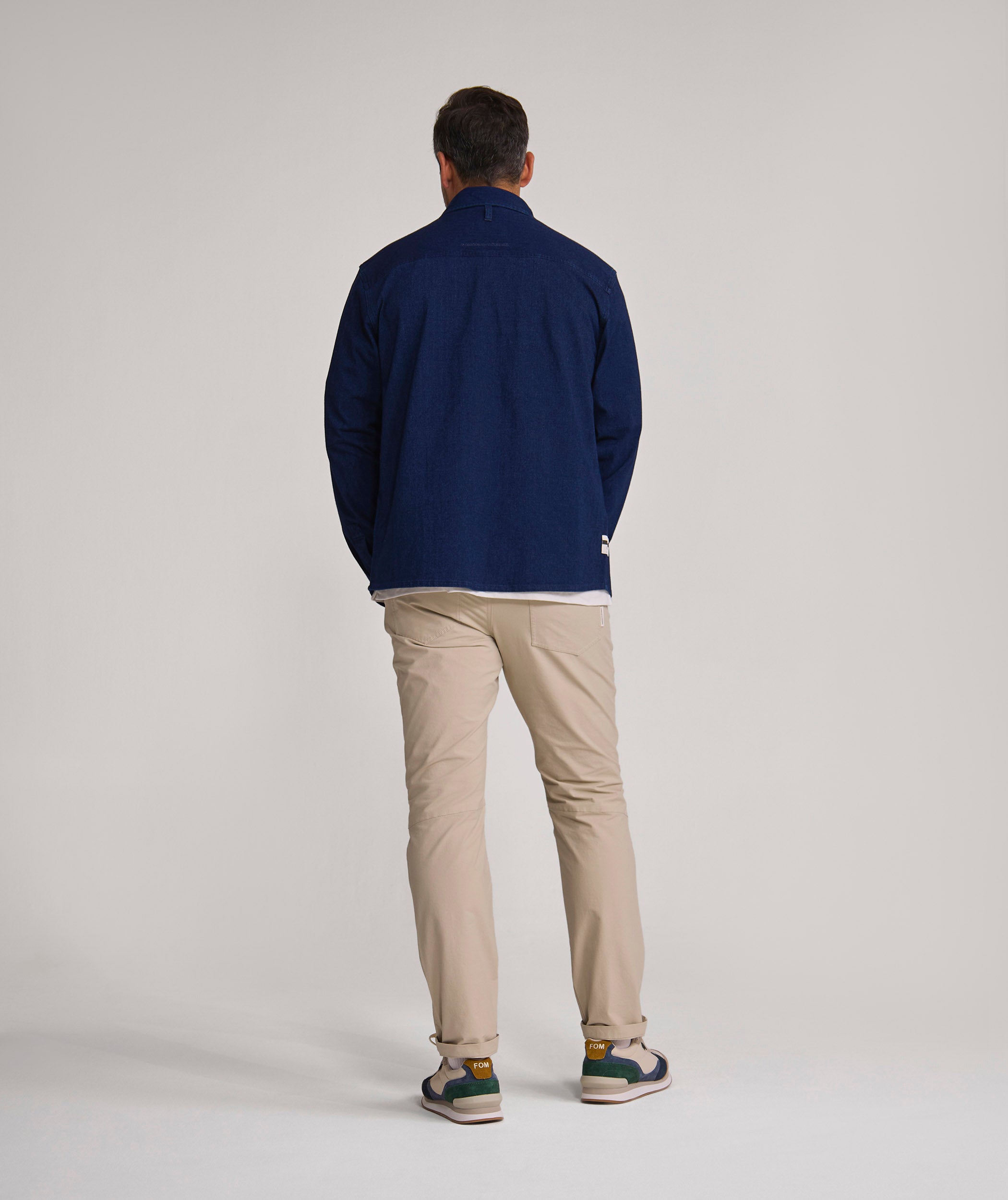 Mens Long Sleeve FreeMotion Shirt  - Indigo