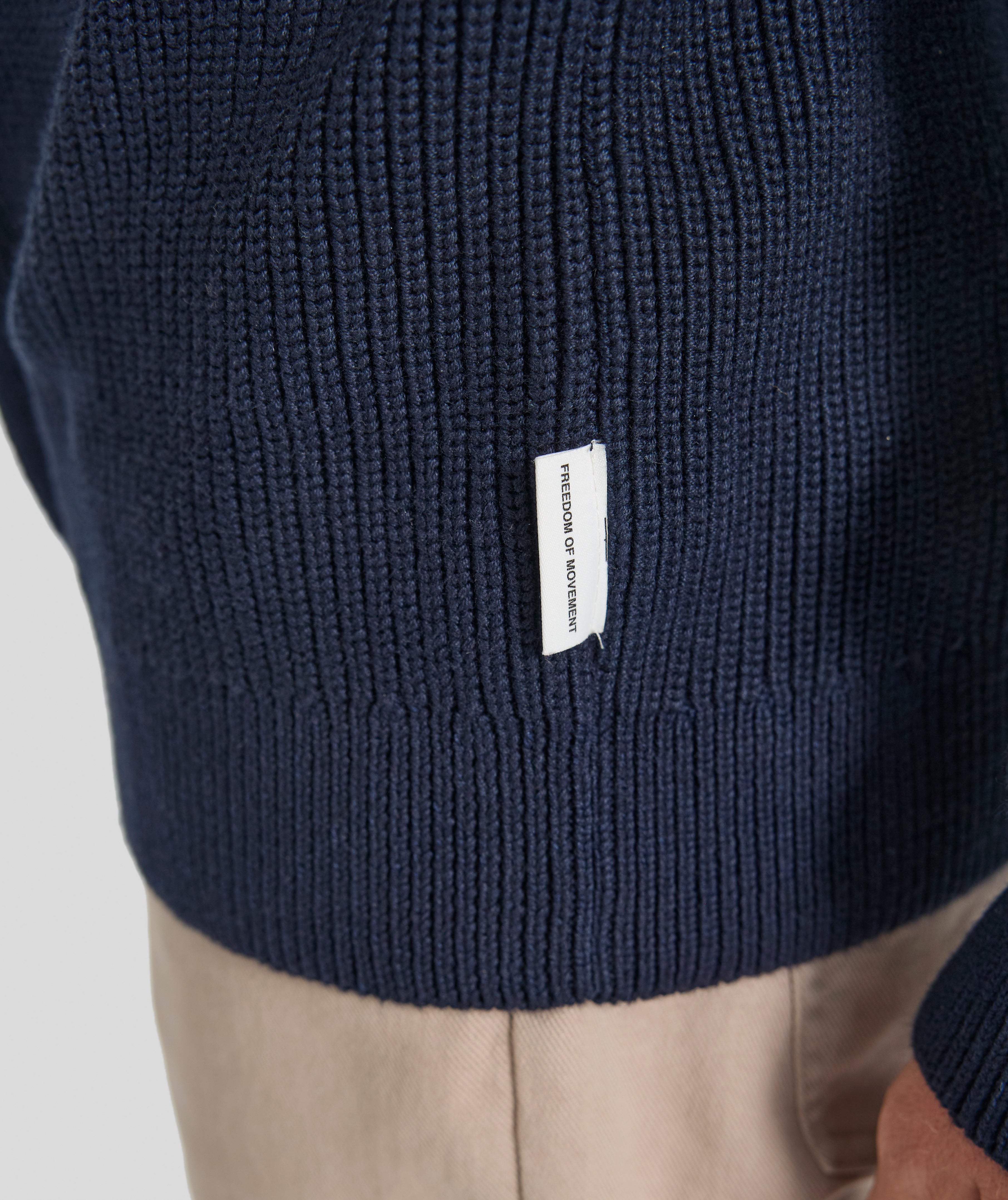 Mens Chunky Knitwear - Navy