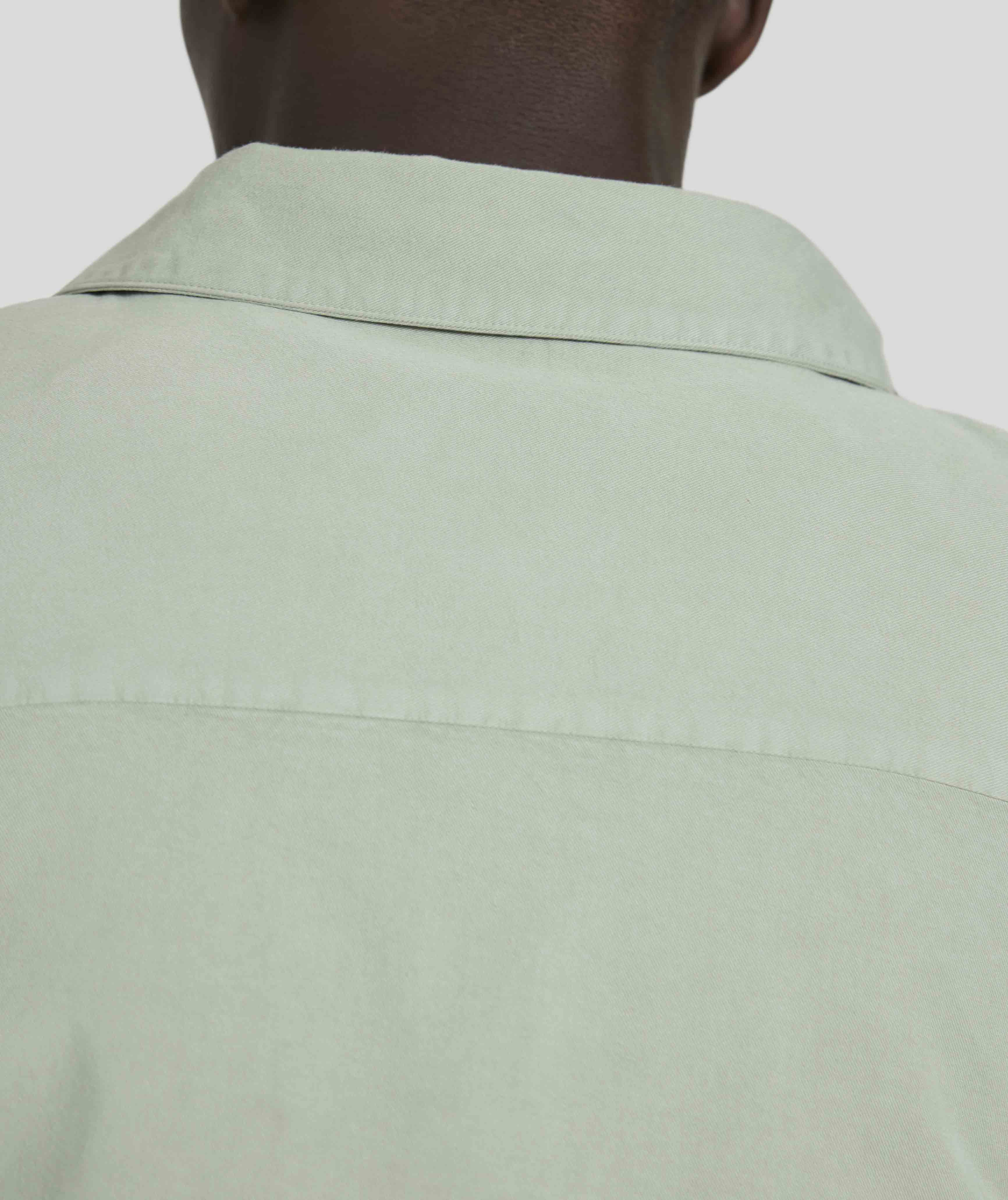 Mens Cotton Twill Shirt -  Willow Green