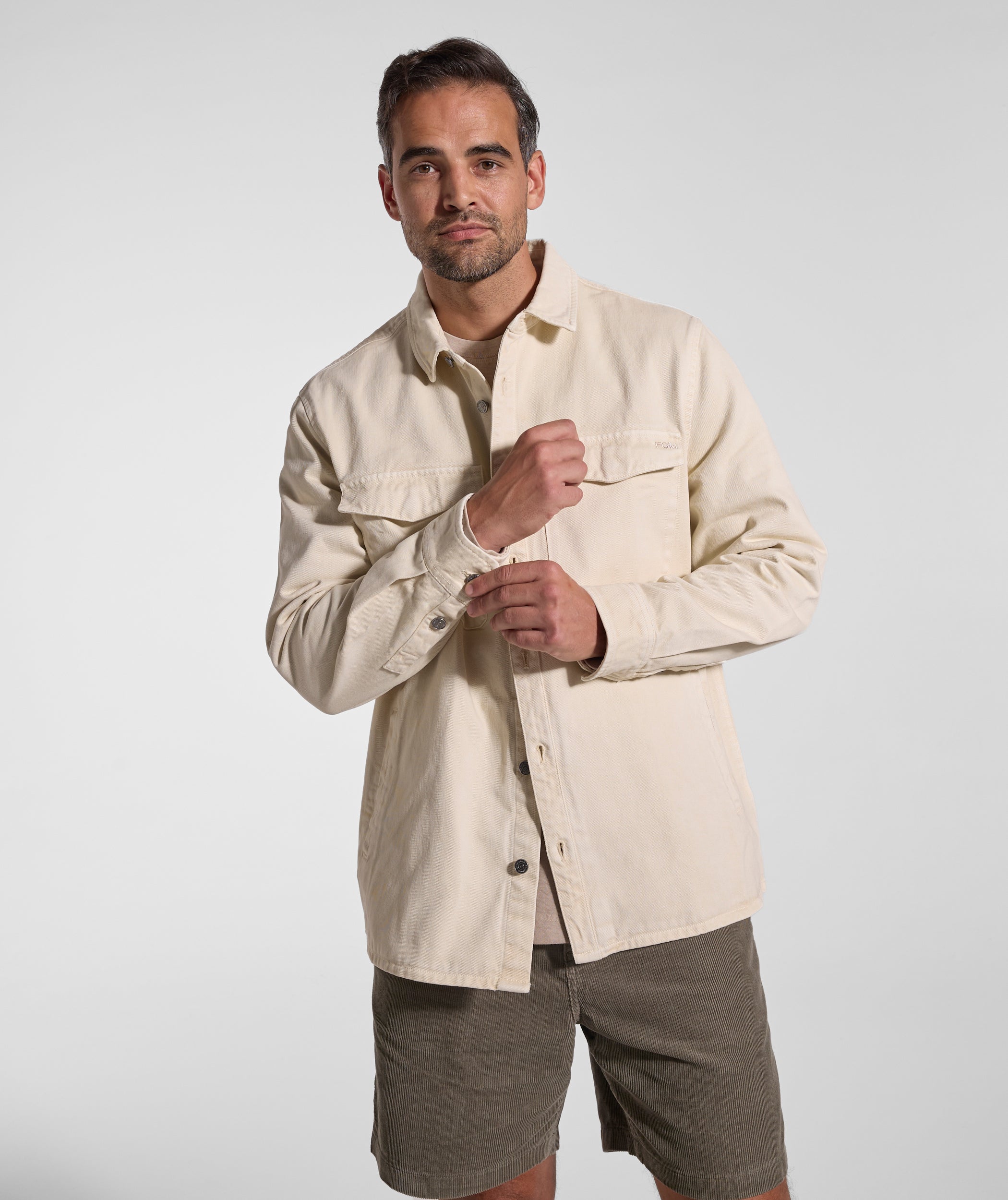 Mens Denim Jacket - Ecru