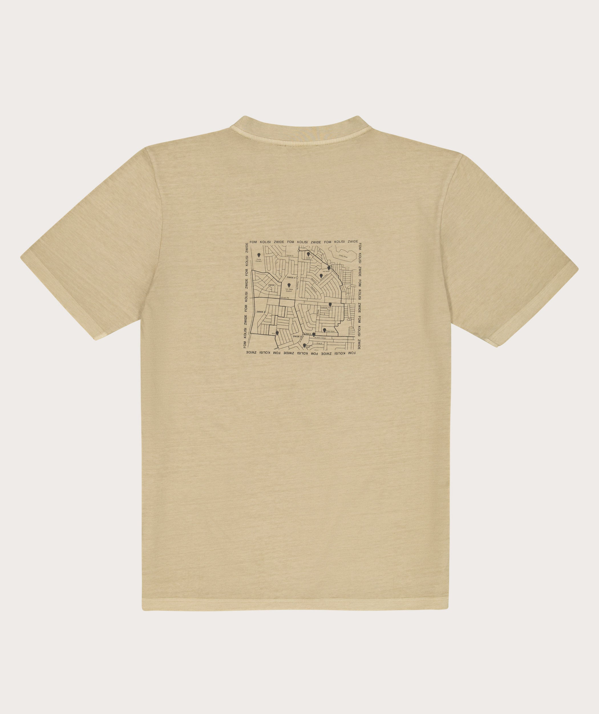 FOM x Kolisi Herren T-Shirt - Stein