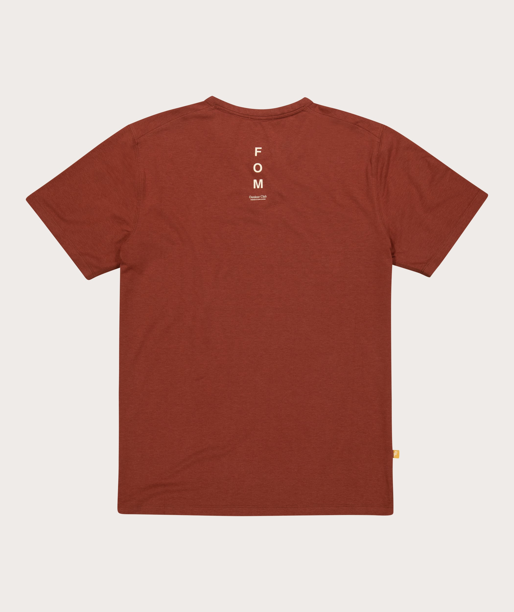 Heren Veelzijdig Outdoor T-shirt - Redwood