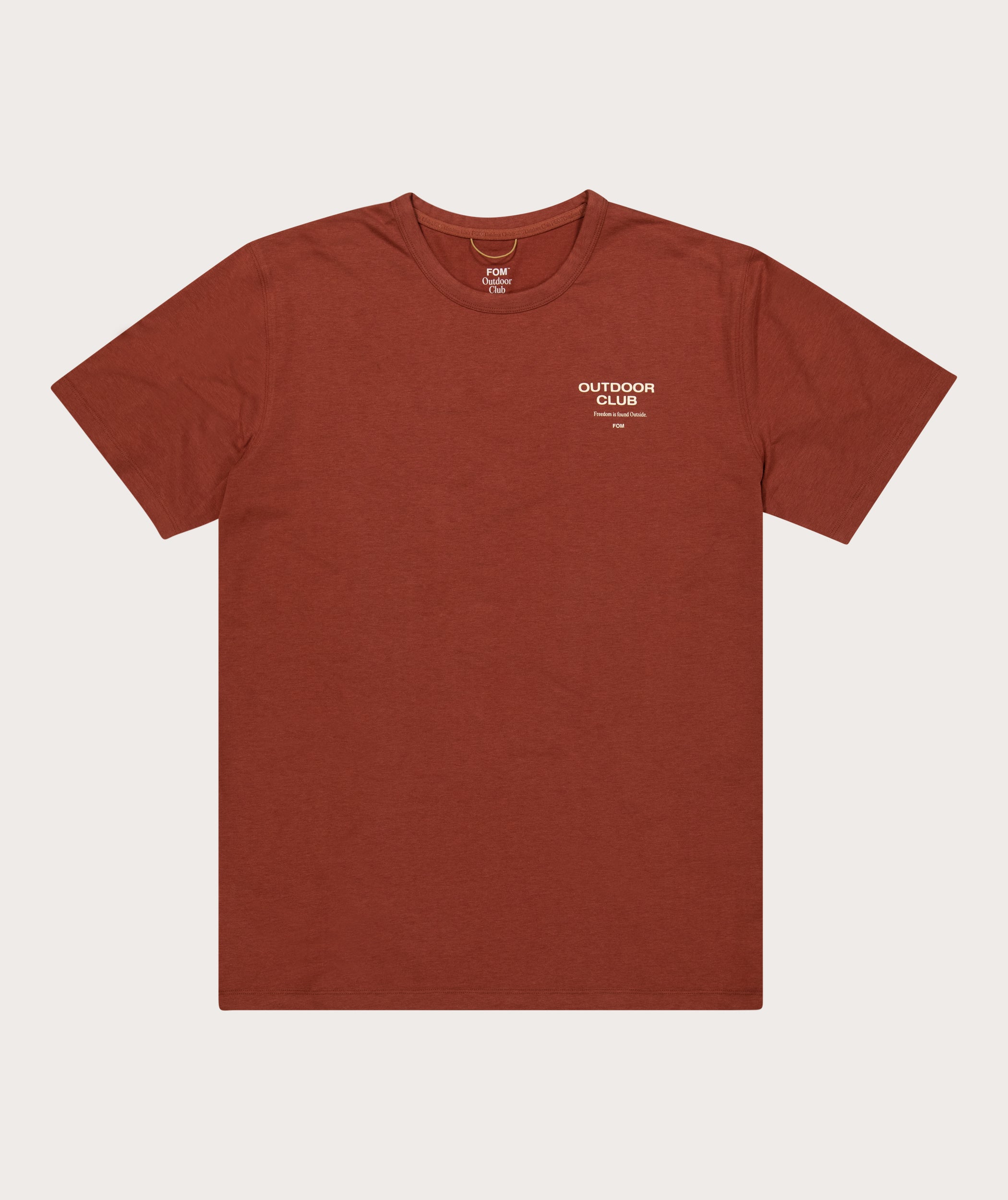 Heren Veelzijdig Outdoor T-shirt - Redwood