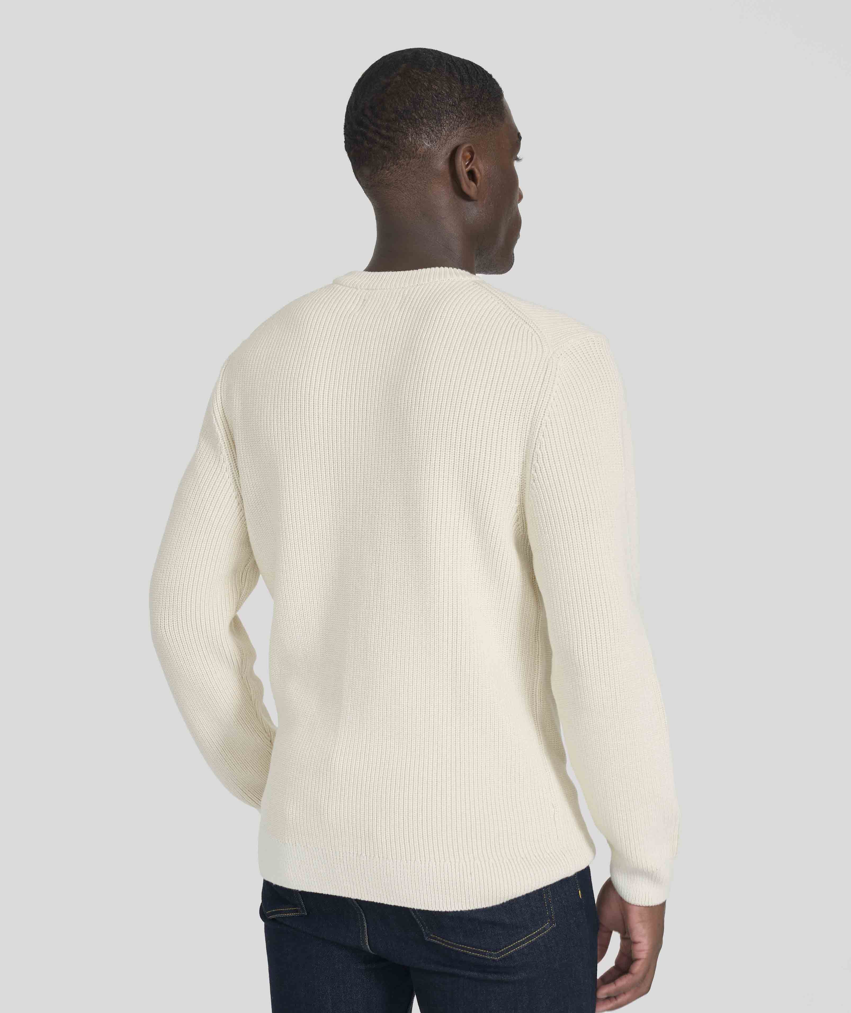 Mens Chunky Knitwear - Ivory