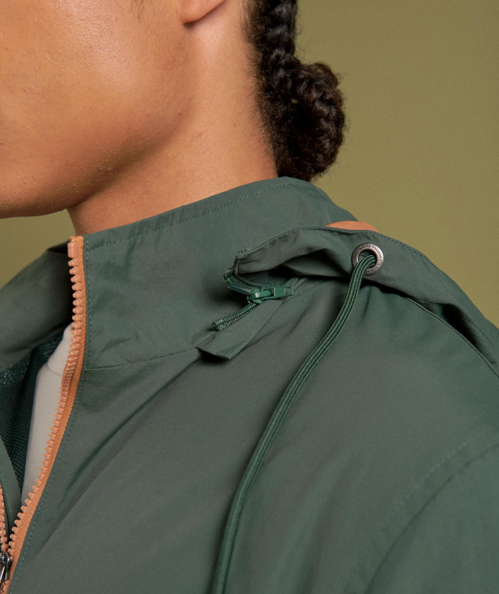 Mens Anorak - Forest Green