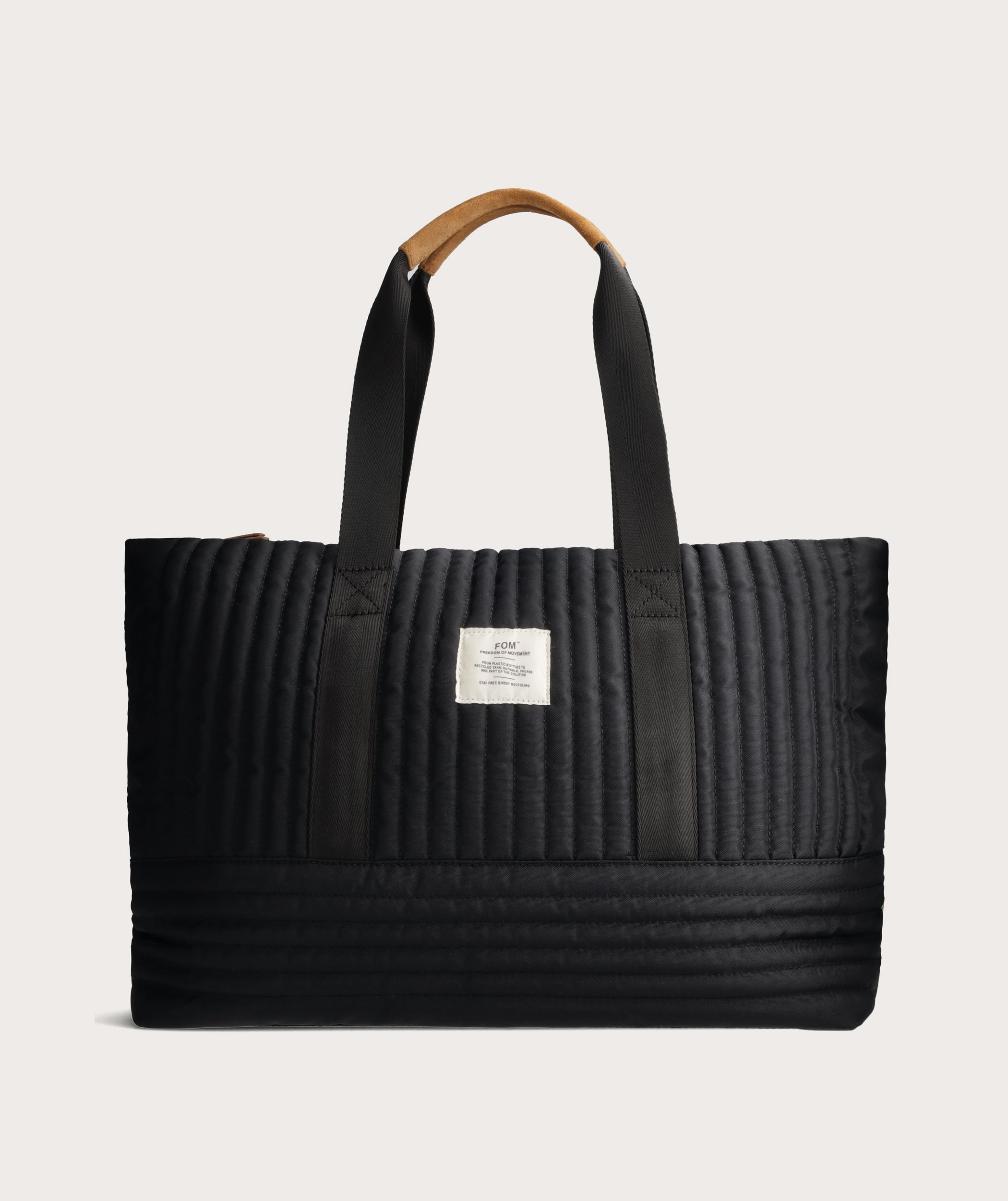 Recycled Travel Tote Black