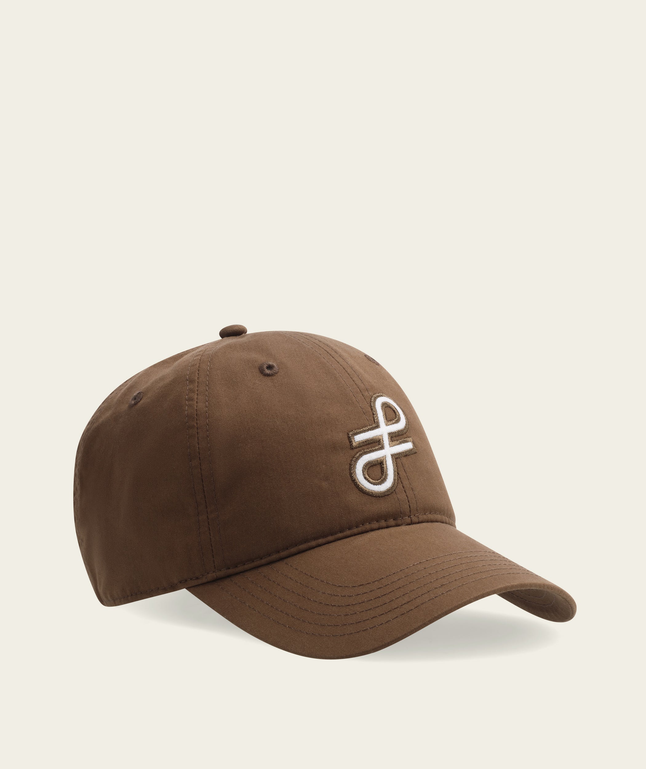 Unstructured 6 Panel Cap - Dark Tan