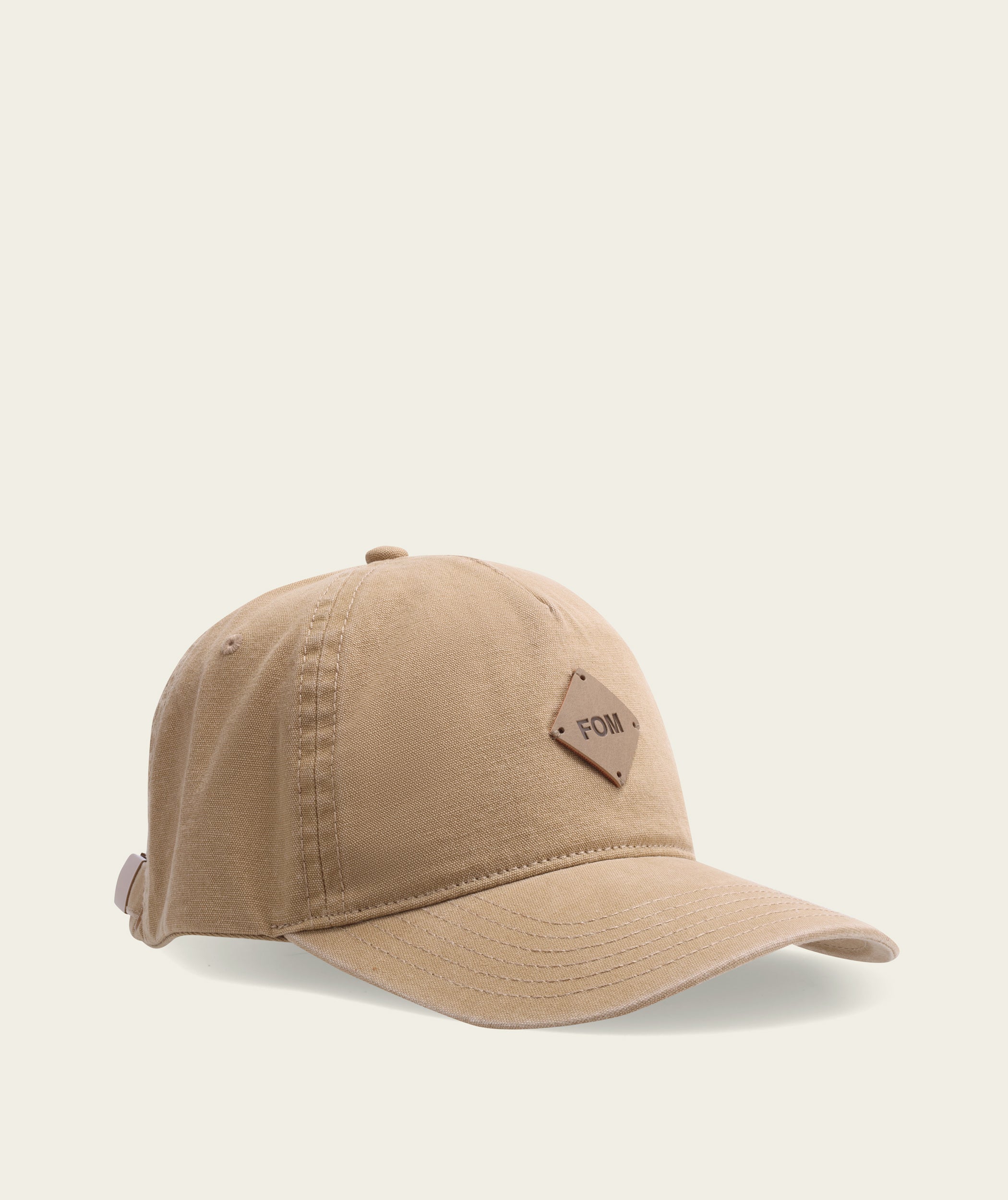 5 Panel Washed Canvas Cap - Stone