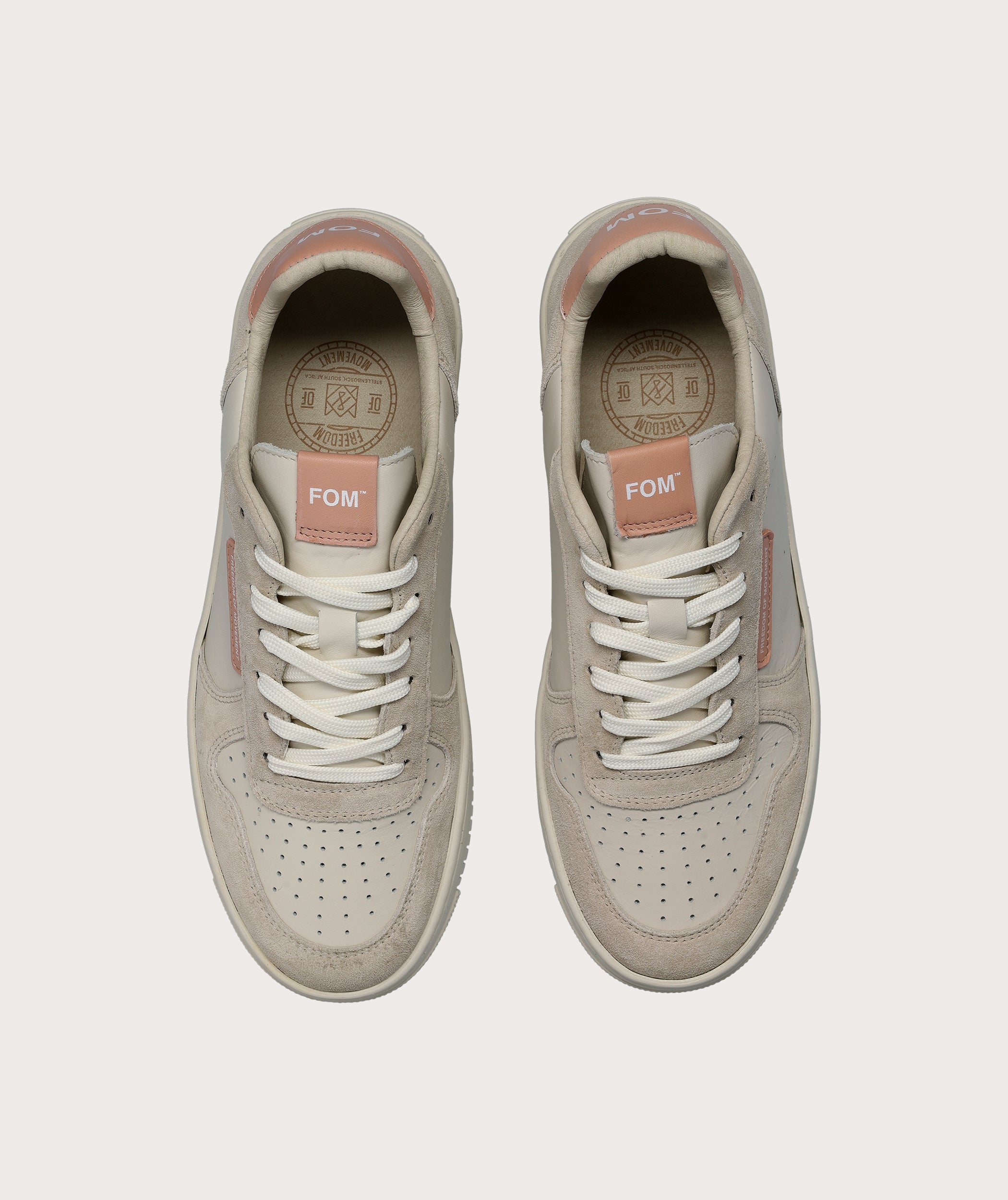 FOM Damen Sneaker Off-White/ Blush 