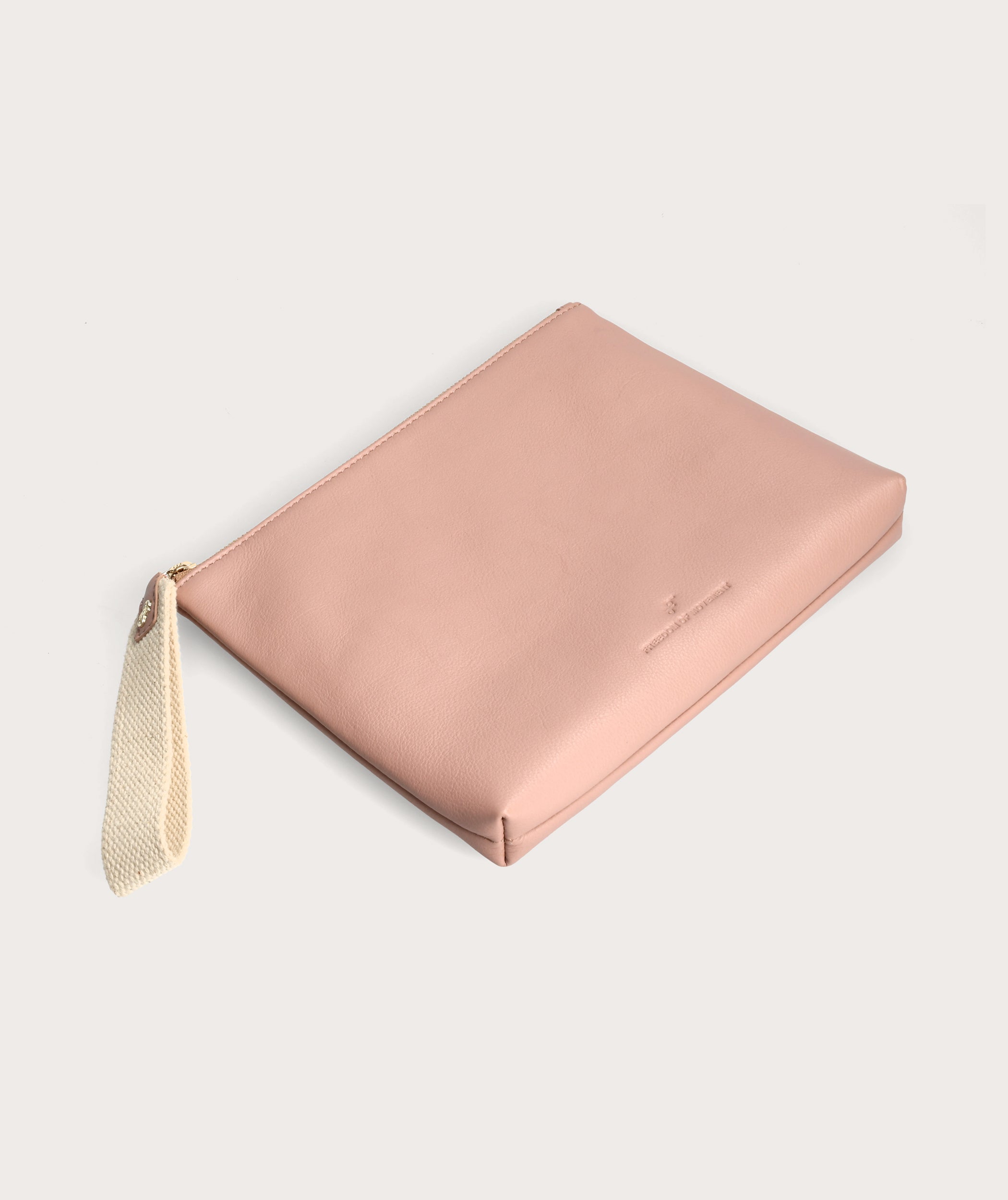 Clutch mit Handgelenksriemen in Blush