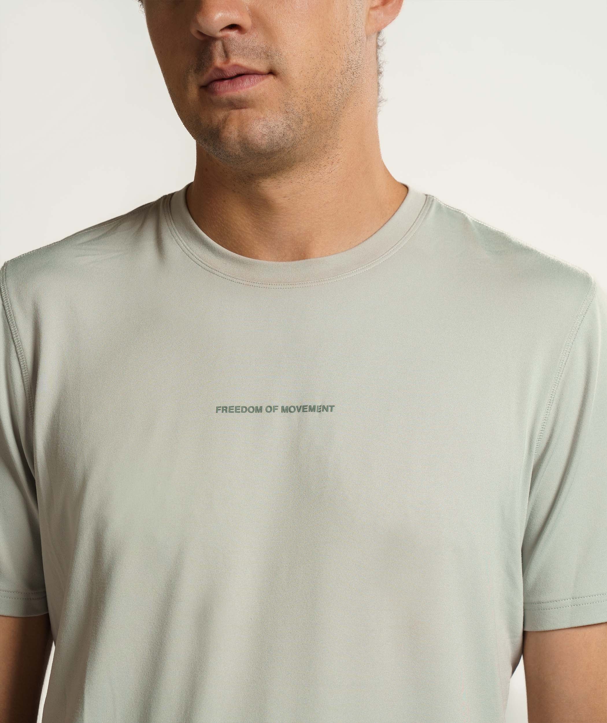 Mens Outdoor Soft Versatile Tee - Mineral Grey